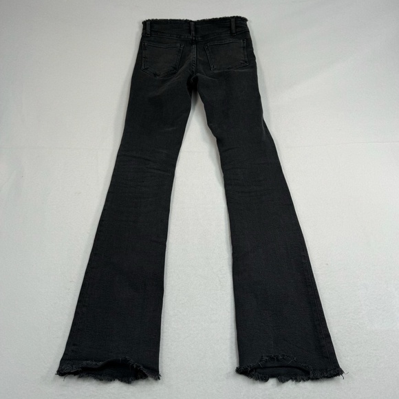 Motel Denim Flare Leg Jeans Womems Size 24X34 Faded Black Mid Rise - Picture 3 of 11